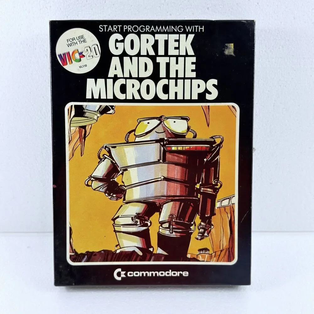 Vintage Commodore Vic-20 GORTEK AND THE MICROCHIPS Start Programming W/ 2 Tapes